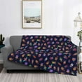 thumbnail image 2 of Fotbe Colorful Insects Manta de Franela con Estampado, Manta Ultrasuave para Cama, Sofá, Auto, Hipoalergénica y Antibolitas-60"x50", 2 of 6