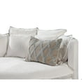 thumbnail image 2 of Lo 14 x 20 Lumbar Linen Accent Throw Pillow, Tufted Diamond Pattern, Gray, 2 of 5