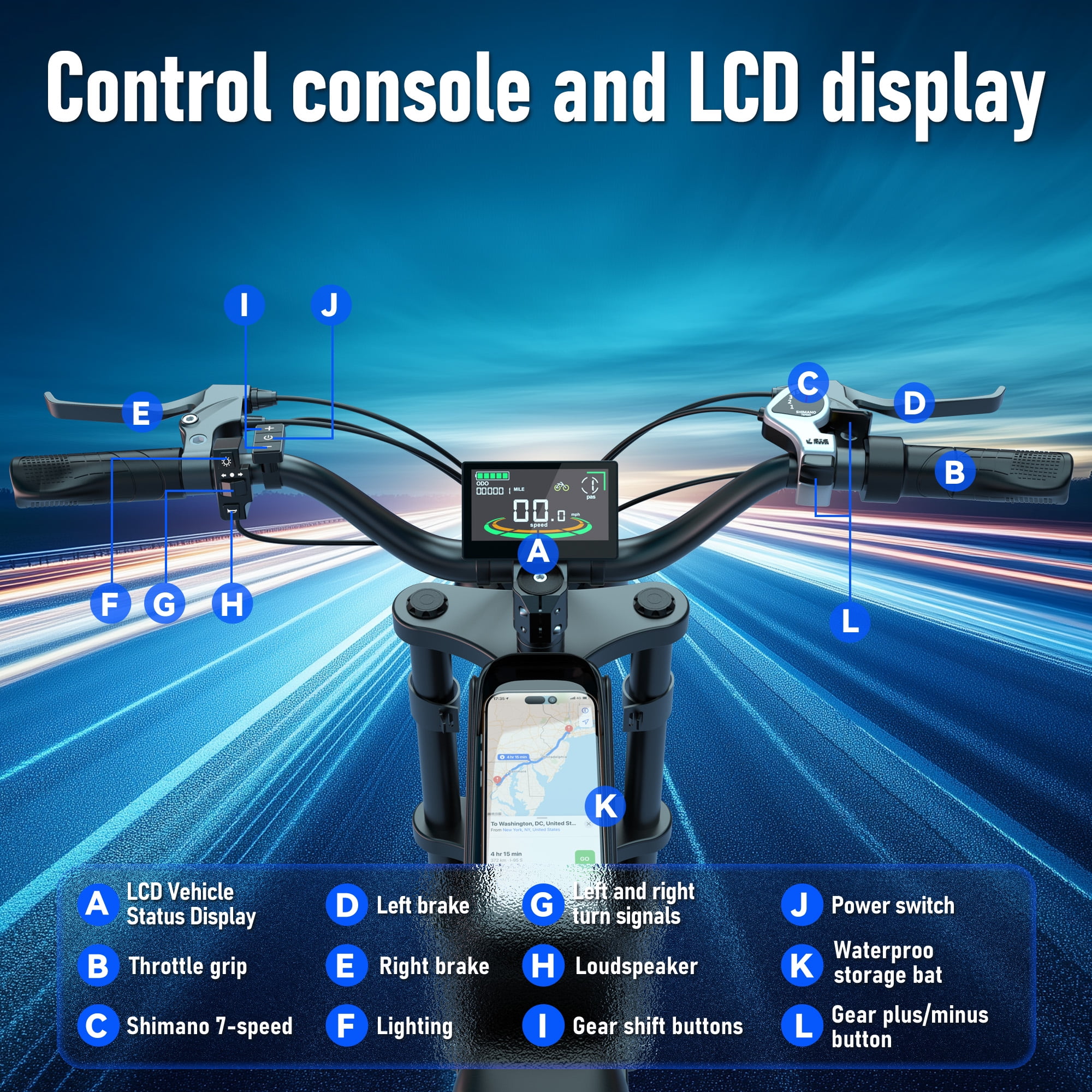 ZorixBike R8 Electric Bike for Adults, 1500W Brushless Motor Ebike, 20"x 4" Fat Tire Electric Bicycle, 48V E Mountain Bike UL2849