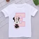 thumbnail image 3 of Camisetas de algodón para niños de Minnie con combinación de letras de la A a la Z y nombres, ropa de dibujos animados de Disney Kawaii, camisetas para niños y niñas, camisetas casuales, 3 of 5