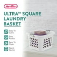 thumbnail image 3 of Sterilite 14 gal Ultra Plastic Laundry Basket w/ Gripped Handles, (6 Pack), 3 of 11