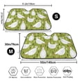 thumbnail image 3 of Balery Lovely Chickens Print Car Windshield Sun Shade,Windshield Sunshade for Car Pickup Truck SUV Accessories-Small, 3 of 7