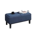 thumbnail image 3 of Convenience Concepts Designs4Comfort Pouf de Rangement en Brentwood en Tissu Bleu, 3 of 6