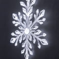 thumbnail image 5 of Christmas Snowflake Wall Decoration Lights 6 Blue 6 White LED Snowflake Wall Lights for Living Room and Entryway Decor, 5 of 9