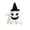 A001- Style A, variant on Halloween Decor, Halloween Ghost Plush, 5X5 Inch Ghost Stuffed Animal, Spooky Halloween Plush Toys, Soft Huggable Stuffed Animal with Small Horns, Perfect for Tabletop Shelf