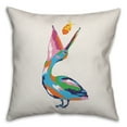 thumbnail image 2 of Creative Products Painterly Pelican 16x16 Spun Poly Pillow, 2 of 3
