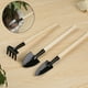 thumbnail image 5 of Inteprter Mini juego de herramientas para bonsái para el hogar, mango de madera, pala de mano, paleta, tenedor, Kits, plantas de jardín, Jardín y Patio, 5 of 6