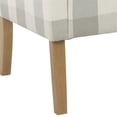 thumbnail image 4 of Benzara Fabric Upholstered Wooden Accent Chair with Buffalo Plaid Pattern-Color:Multicolor, 4 of 5