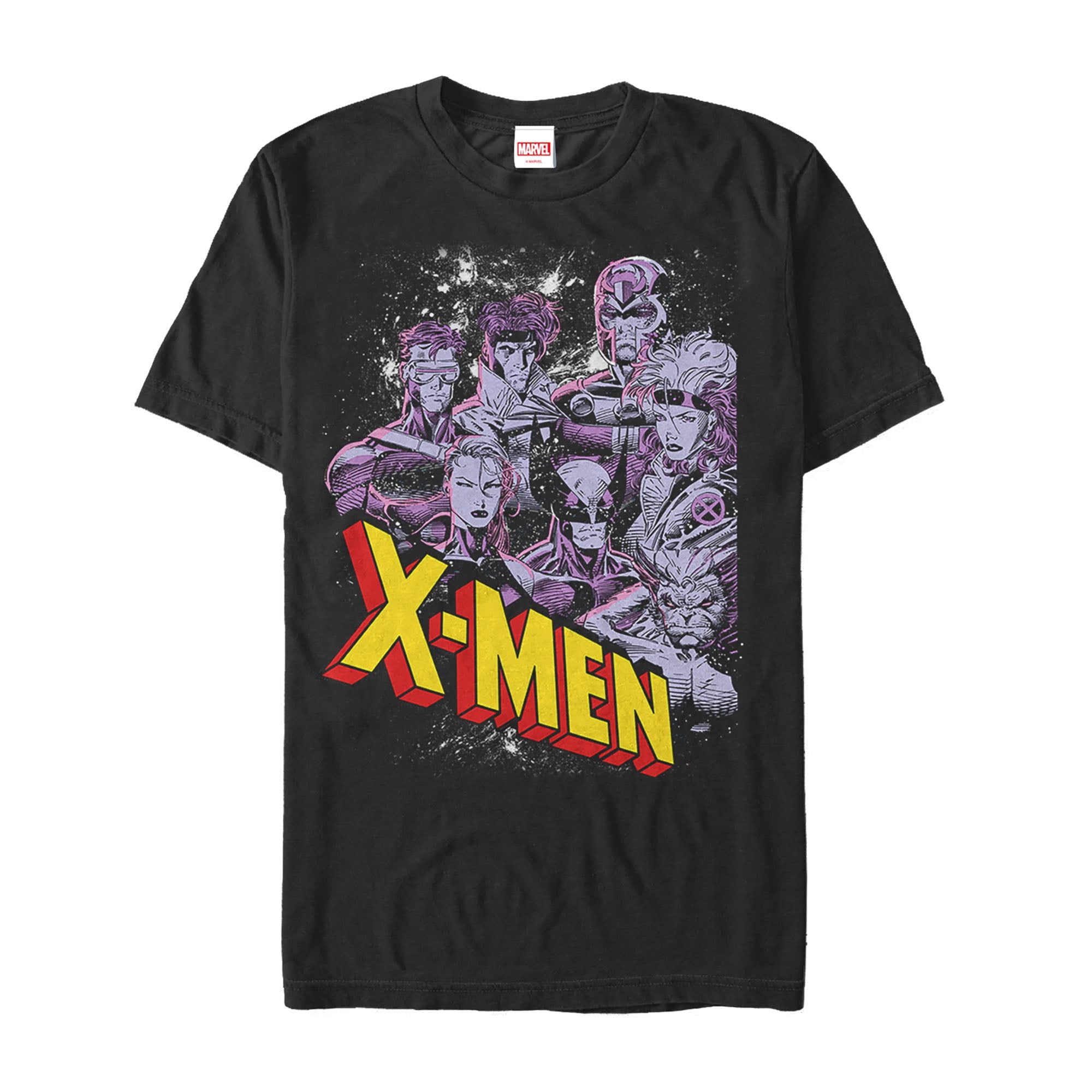 Men's Marvel X-Men Cosmic Team Graphic Tee Black 2X Large