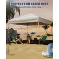 thumbnail image 4 of Slant Leg Pop Up Canopy Tent 10x10 FT – Outdoor Portable Canopy Shelter with Adjustable Height, 190T Oxford UV & Water Resistant Top, Steel Frame, Easy Setup with Carry Bag & Stakes, 4 of 7