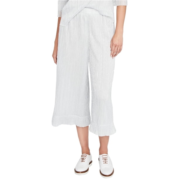 Rachel Roy Vicky Casual Pantalones Cortos para Mujer, Metálico, Grande