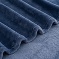 thumbnail image 4 of Berkshire Life Cozy Luxe Plush Bed Blanket Historical Blue, 4 of 9