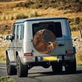 thumbnail image 5 of Gukieu Astronaut Exploring Mars Print Car Tire Cover, Adjustable Waterproof and Dustproof Tire Protection Cover, Suitable for SUV, Truck, Van-14 inch, 5 of 6