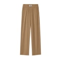 thumbnail image 5 of Perfect Drape High Rise Silky Soft Pull-on Stretch Petite Pants With Pocket for Women Camel XL, 5 of 6
