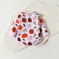 thumbnail image 4 of Luxalzxs Long Sleeve Onesies for Baby Boy Girl Newborn Infant Toddler Cute Pumpkin Sweatshirt Romper Bodysuit Halloween Outfit Onesies 3-6 Months, 4 of 5