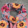 thumbnail image 4 of Jamicy Lightweight Scarves for Women Floral Cotton Scarf for Women Fashion Shawl Wraps Thin Fall Winter Neck Scarves, 4 of 5