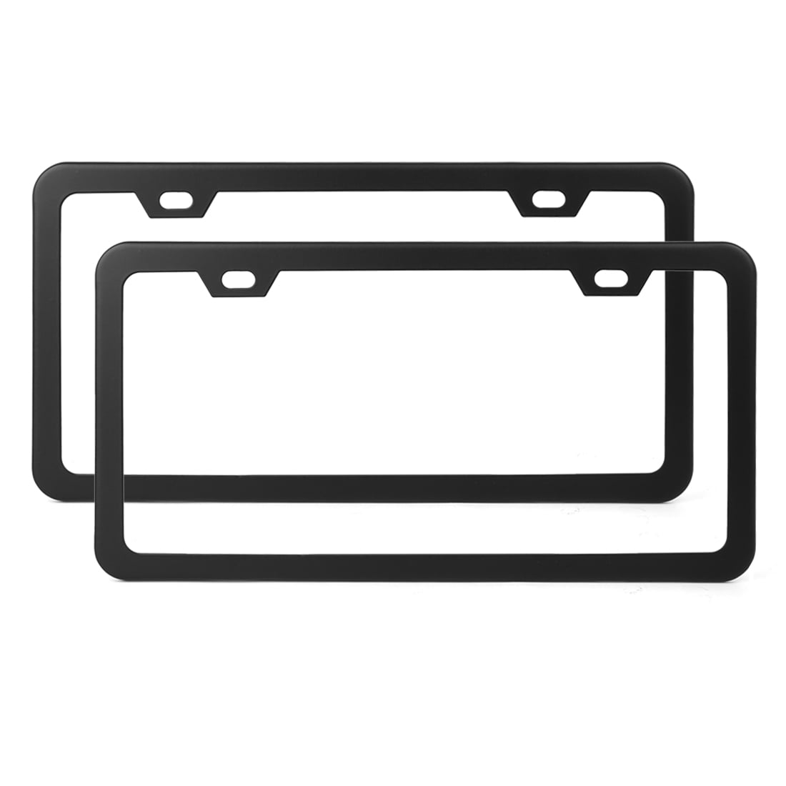 1PC Chrome Stainless Steel Metal License Plate Frame Tag Cover With Screw Ca DFI