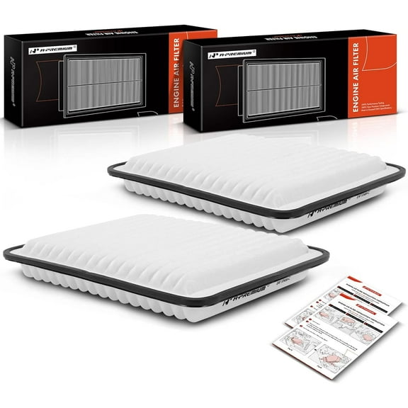 A-Premium 2-PC Engine Air Filter Compatible with Chevrolet Colorado & GMC Canyon & Hummer H3, H3T & Isuzu i-290, i-370, 2008-2012, Rigid Panel, Replace# 15942429