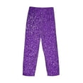 thumbnail image 5 of Daiia Glitter Purple Men's Sleep Pant with Pockets and Drawstring,Pajama Pants-X-Large, 5 of 9