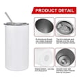 thumbnail image 5 of Pack of 6 12 Oz Sublimated Tumblers Blank, with Lids & Straws for DIY, 5 of 5