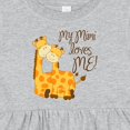 thumbnail image 4 of Inktastic My Mimi Loves Me Girls Baby Dress, 4 of 5