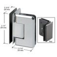 thumbnail image 3 of CRL P1N092CH Polished Chrome Pinnacle 092 Series 90 Degree Glass-to-Glass Hinge, 3 of 7