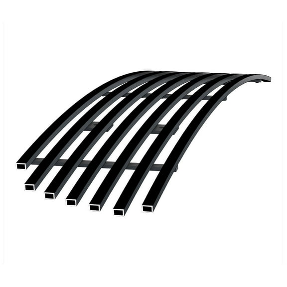 APS Compatible with Ford Explorer 2002-2005 Lower Bumper Stainless Steel SS Black Billet Front Grill Grille Insert F85332H