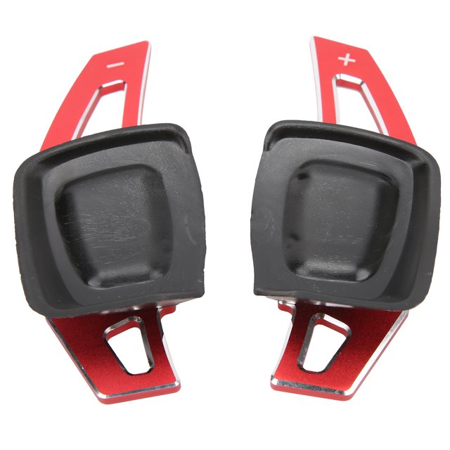 2 unids coche volante paletas aleación de aluminio antideslizante decoración interior Accesorios (rojo)