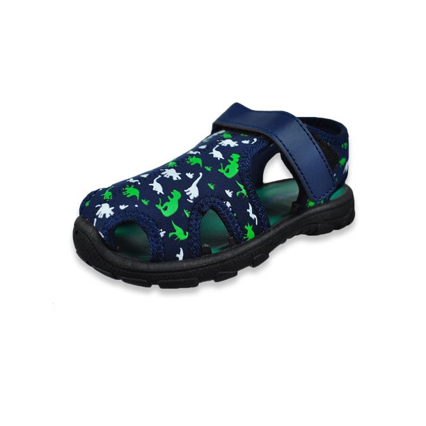 Rugged Bear Closed Toe Water Shoes navy/green, 6 toddler
