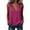 Hot Pink, variant on WRFWUL Womens Cotton Linen Tank Tops Deep V Neck Sleeveless Pleated Vest Loose Fit Solid Summer Casual Tank Shirts