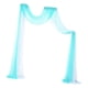 thumbnail image 1 of Boda Draping Arbor Drapery Reutilizable Party Telón de fondo Paneles 70x550cm 6 Yard para cumpleaños Escaleras Fiestas tejado Recepción 1x blanco 1x Yotijar cortina de arco de boda, 1 of 10