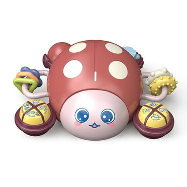 Multifunctional Early Education Musical Baby Toys 6 to 12 Months,Infant Light Up Music Toy Tummy Time Development,Crawling Toy,Christmas for Babies Boy Girl