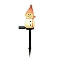 thumbnail image 2 of Uutvery Solar Christmas Snowman Ground Light, Resin Garden Patio Decor with Auto Dusk to Dawn, Waterproof, for Outdoor Ambiance, 2 of 6
