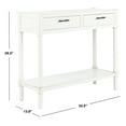 thumbnail image 5 of SAFAVIEH Filbert Solid 2 Drawer Console Table, Distressed White, 5 of 7