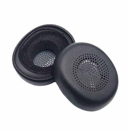 1Pair Ear Pad Replacement Leather Earpads Ear Cushions Sponges Cover Earmuffs for Jabra Evolve2 30 SE MS UC Headphones