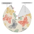 thumbnail image 2 of Lsque Butterfly Print Christmas Tree Skirt, Tree Skirt with Ties or Velcro, Perfect for Holiday Decorations, Halloween, and New Year-36", 2 of 7