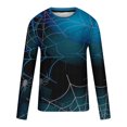 thumbnail image 4 of Blusas y camisas de manga larga con cuello redondo para hombre, blusas casuales de cuello redondo y manga larga, camisetas estampadas, blusas para hombre, 4 of 4