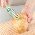 thumbnail image 3 of LanSuare 2-in-1 Fruit Peeler Pro, Stainless Steel Julienne & Slicer, Effortless Potato/Carrot Prep, Anti-Slip Handle, 3 of 3