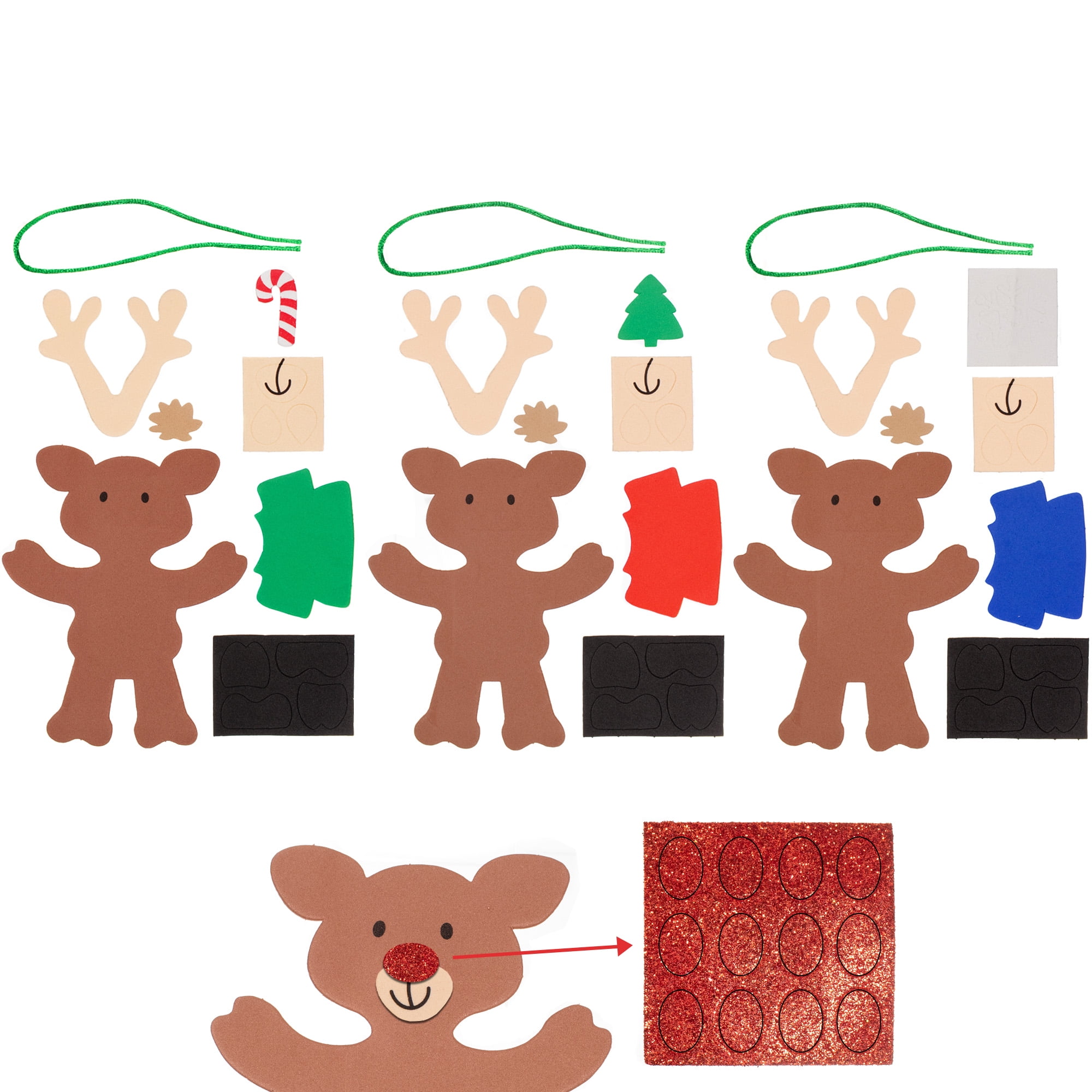 Craft County Holly Jolly Holiday Ornament Kits Christmas Craft Kits