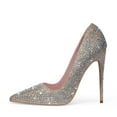 thumbnail image 2 of Zhabtuc Women's Classic Slip On Heels Sexy Pointed Toe Pumps Stiletto Pumps Party Dress Shoes Gold Size 7, 2 of 5