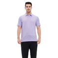 thumbnail image 2 of Men's Golf Polo Shirts Short Sleeve Striped Performance Moisture Wicking Dry Fit Golf Shirts for Men, 2 of 6