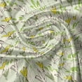 thumbnail image 5 of Ambesonne Botanical Valance Pack of 2, Summer Birds As Flowers, 54"X18", Lime Green Yellow and Beige, 5 of 5