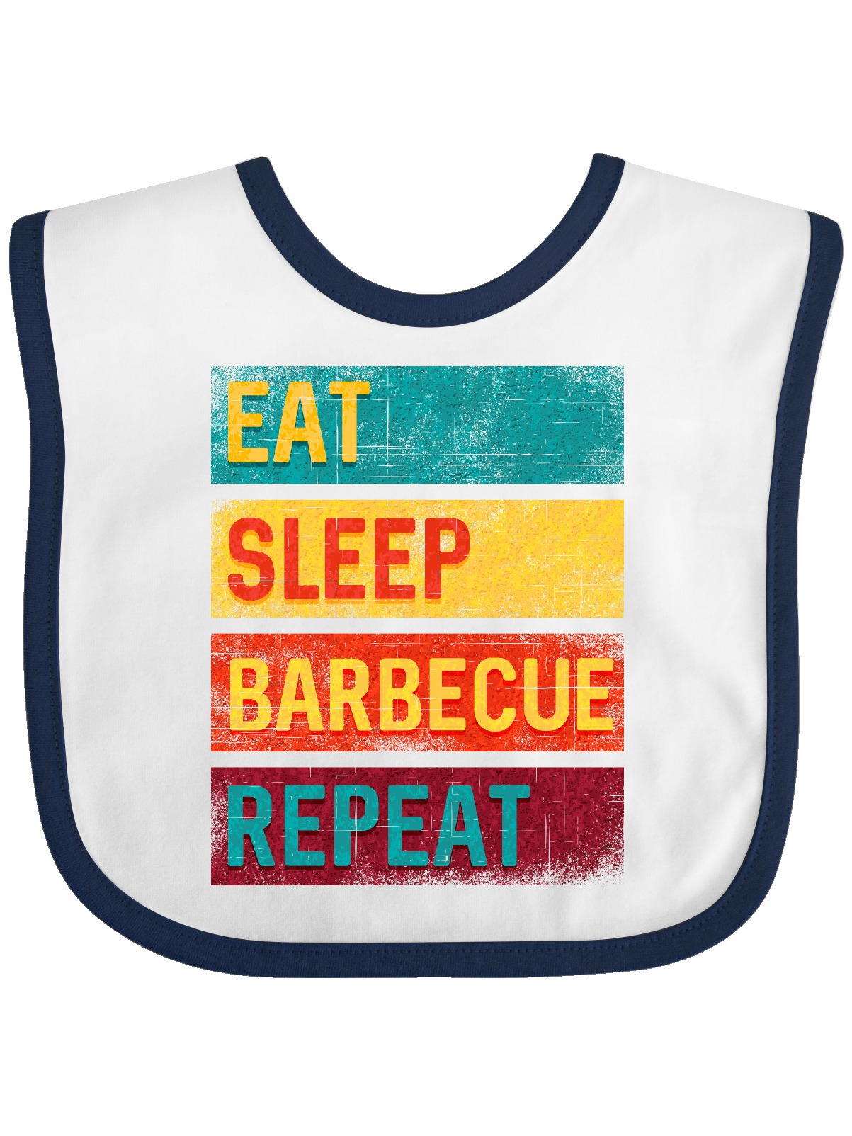 BBQ Grilling Eat Sleep Barbecue Repeat Baby Bib