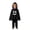 Black, variant on Gunia Kids Ghost Hooded Cape For Boys Girls 2 Piece Halloween Costumes Cloak Cute Party Dress Up Outfits Poncho,Size 1-9 Years