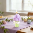 thumbnail image 1 of Scented Candle, EDHITNR Tulip Bouquet Soy Wax Candle Gift, Purple Yellow Pink Floral Scented Ornament Compact Centerpiece, 1 of 6