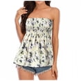 thumbnail image 1 of Mujeres sin tirantes Bandeau Tank Tops Verano Casual Sin mangas Tube Shirt Blusa Tanks Top Fridja qr4271, 1 of 8