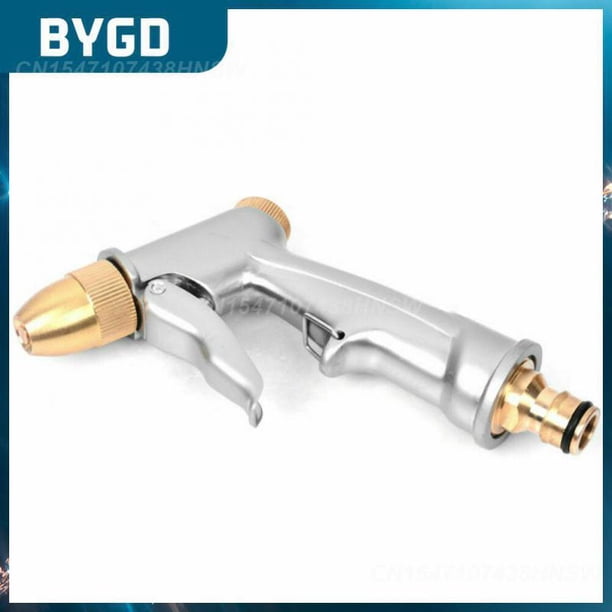 Portable Garden Hose Nozzle Sprayer Mutifunctional Car Washing Guns Durable Brass Nozzle Water Spray Car Accessories01Russian Federation He Qiyong unisex