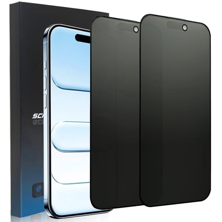 ZYQEEE 2 Pack Matte Privacy Screen Protector for iPhone 17 Air - 6.5", Anti-Spy Scratch Resistant Tempered Glass Film, Anti-Glare and Anti-Fingerprint, Rounded Edge Full Coverage