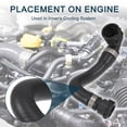 thumbnail image 3 of Radiator Hose for BMW 230i No.17127640287 | Engine Heater Water Coolant Exchanger Hose Black 1 Pcs, 3 of 6