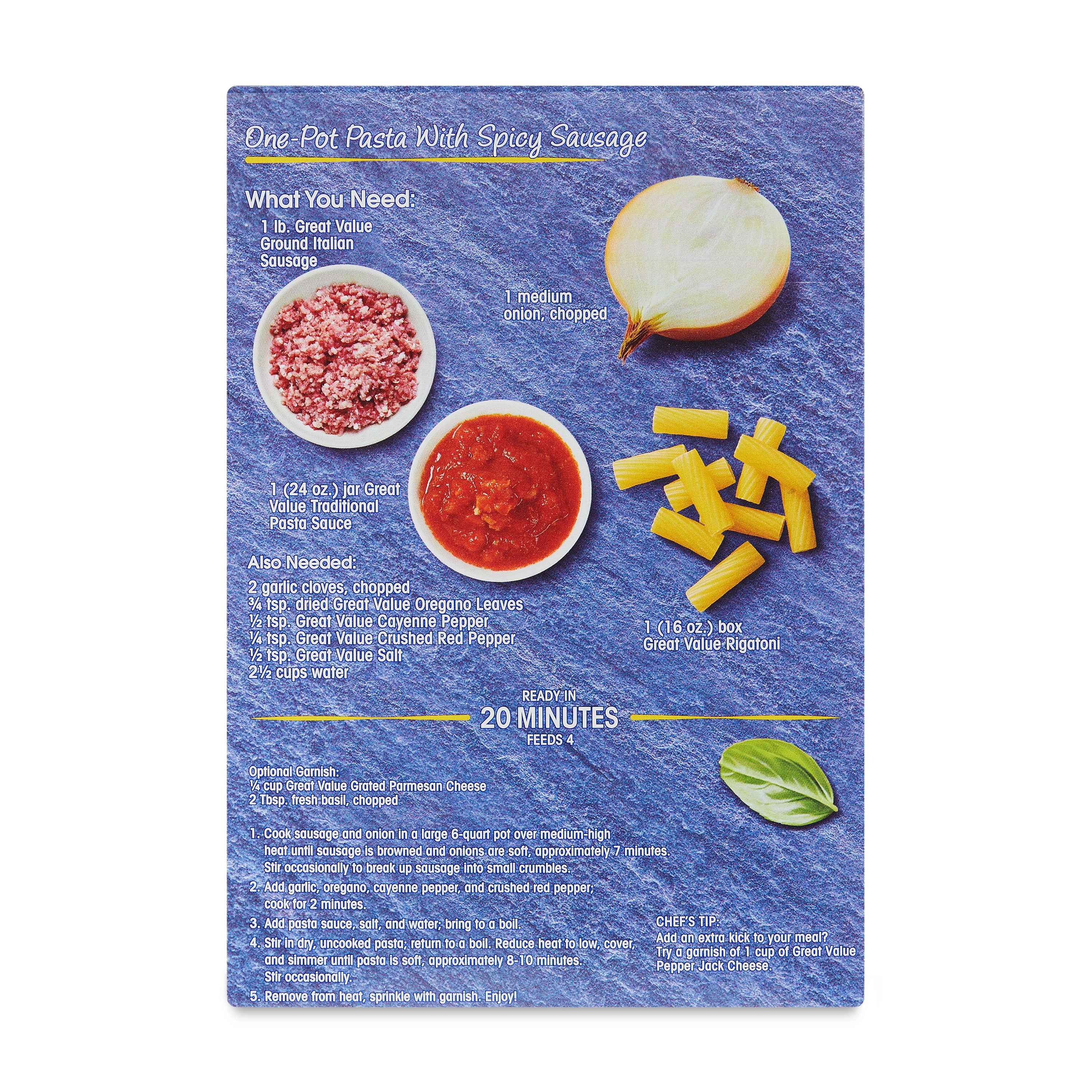 Great Value Rigatoni, 16 oz